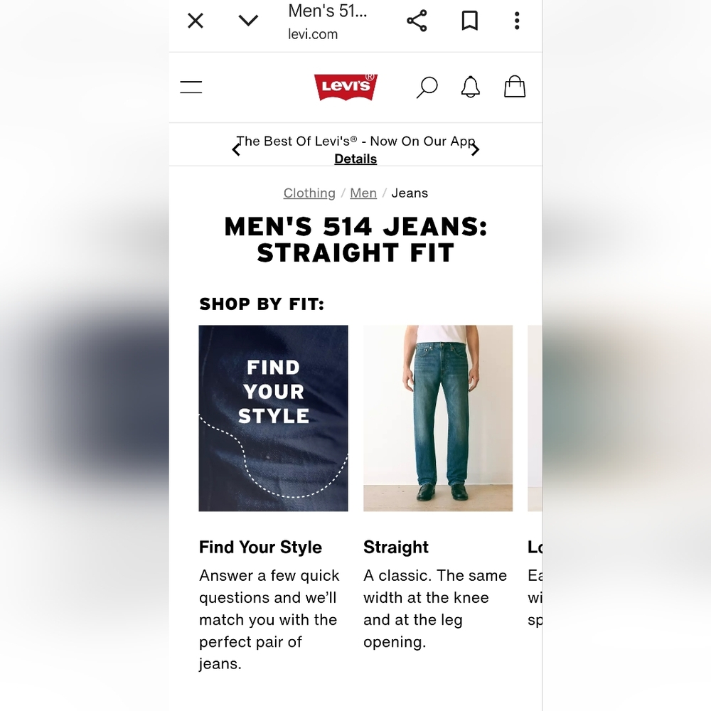 Levi's 514 jeans W36 L34 - Picture 10 of 10